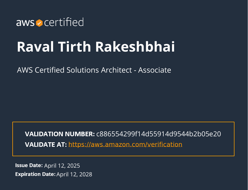 AWS Certified Solutions Architect - Associate